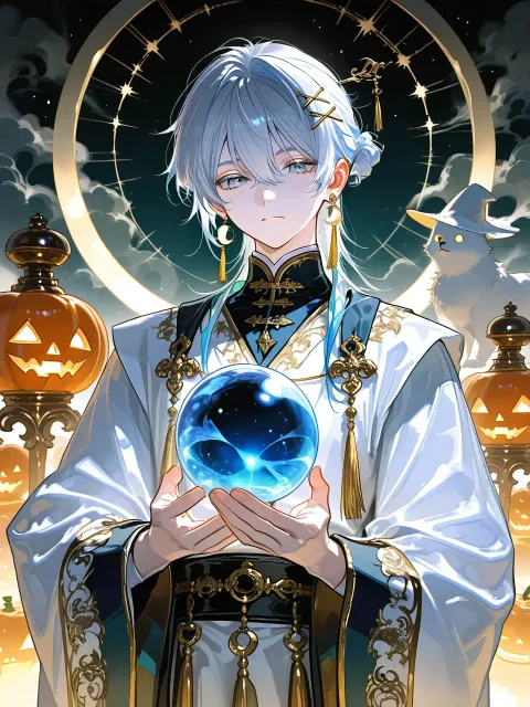 The image shows an animated… - ハロウィンナイト総選挙