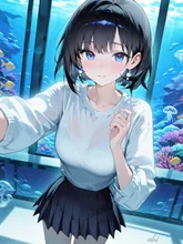 水族館デート中