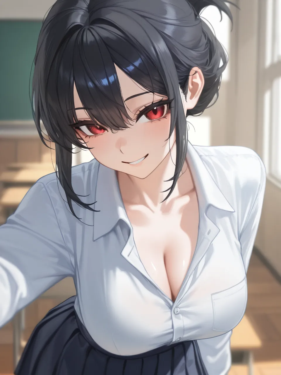 陰キャ「ギャ、ギャルだーー!?」 — 窯さんさんのAIイラスト