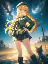 凛々しいミリタリーガール·凛と構える、戦場の華 の投稿作品