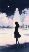 画像生成チャレンジ·夜の公園 の投稿作品