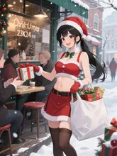 サンタコスプレでのアルバイト1