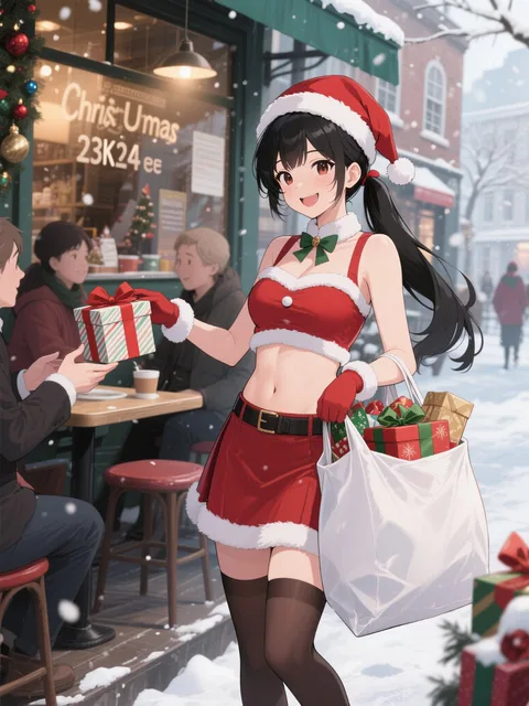 サンタコスプレでのアルバイト1