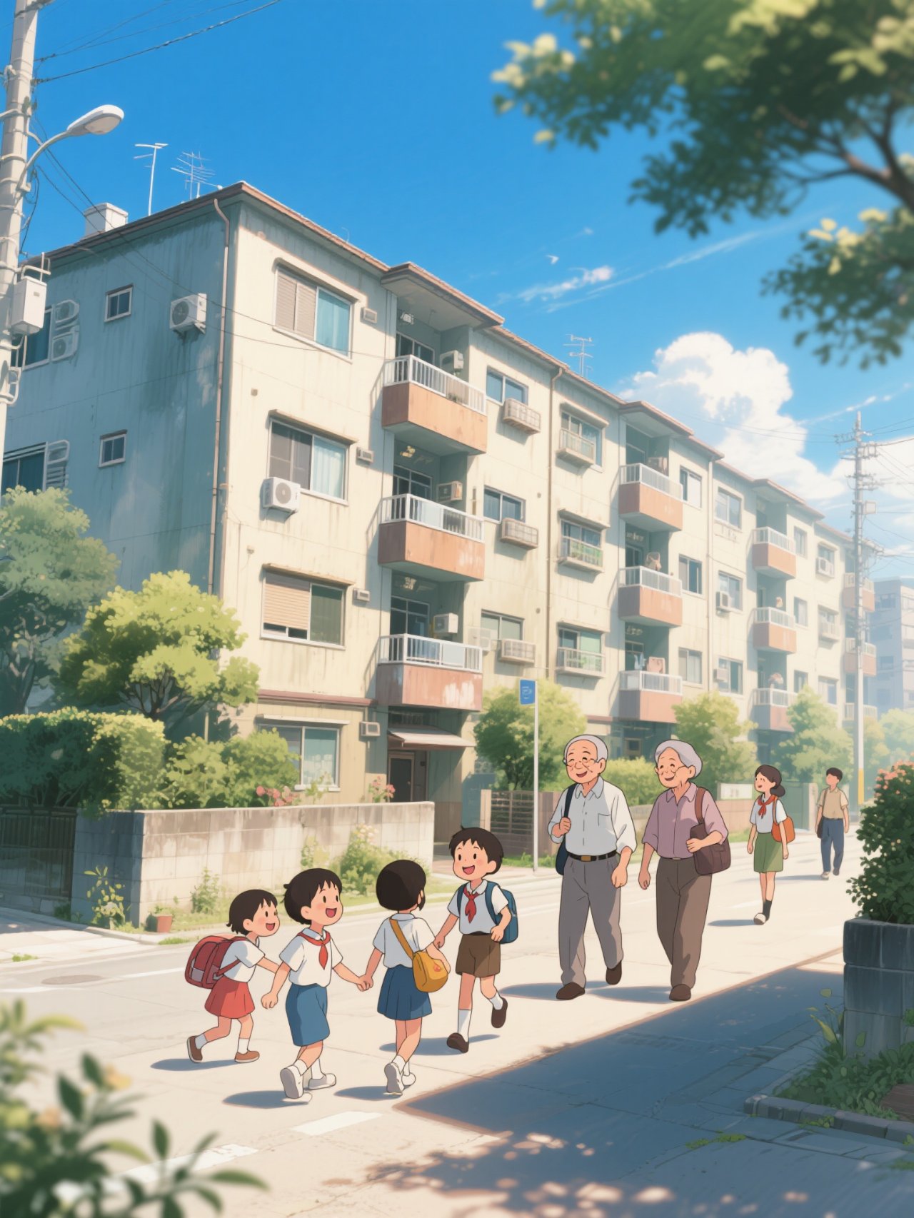 古き良き団地の日常。, 高精度アニメ - 画像生成チャレンジ / レッドムーン