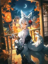 君に一献 — 狐娘・狐耳のAIイラスト｜SUPPART