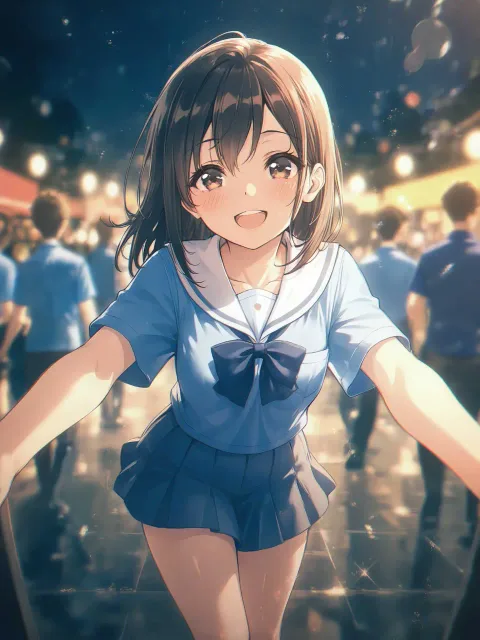 初夏の制服、被写界深度、シネマティックライティング