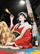 酒持ってこぉ〜い🍶 — PONJINさんのAIイラスト