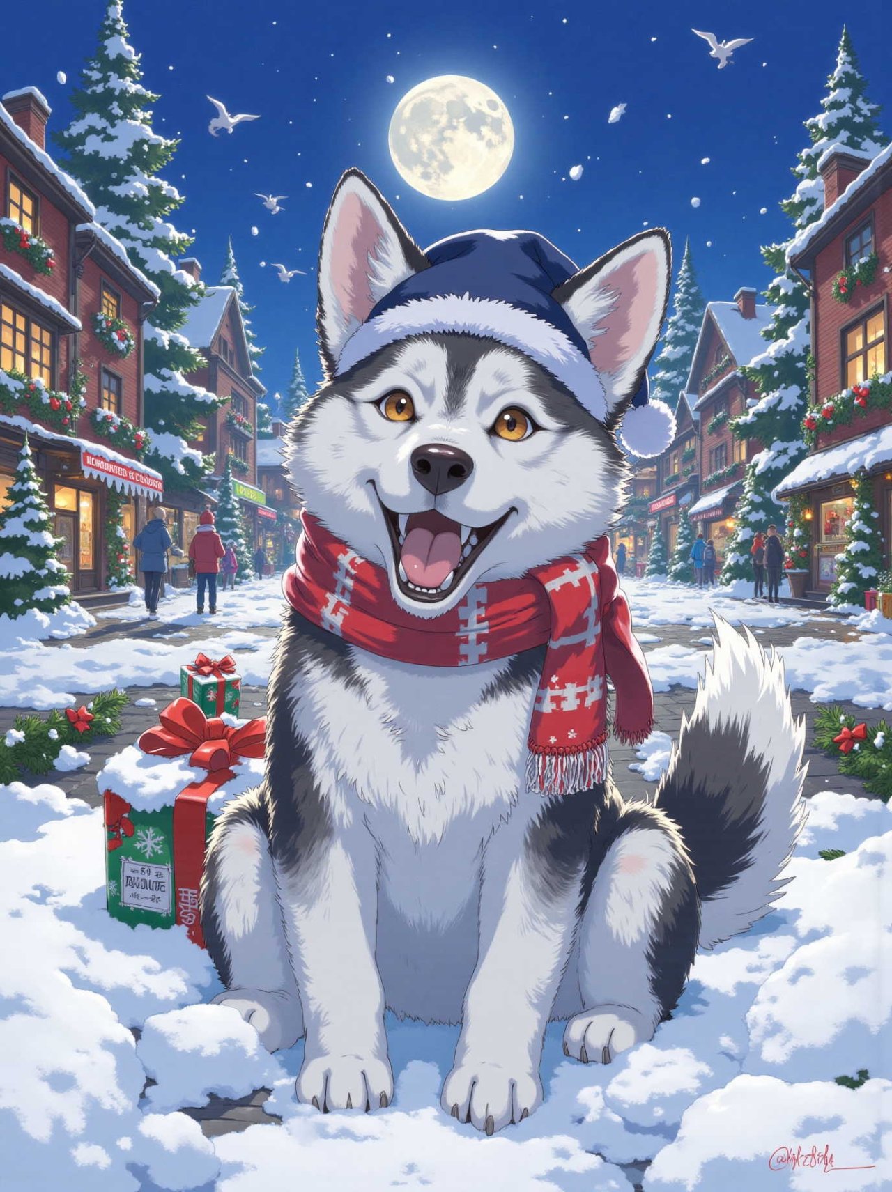 ドジっ子ハスキーと楽しいクリスマス