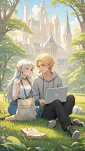 エルフのキャンパスデート