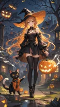 画像生成チャレンジ·かぼちゃ灯る夜 の投稿作品