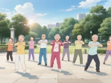 ラジオ体操は早朝の定番