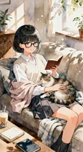 ソファーでゆったり時間