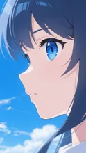 紺碧の空色の瞳