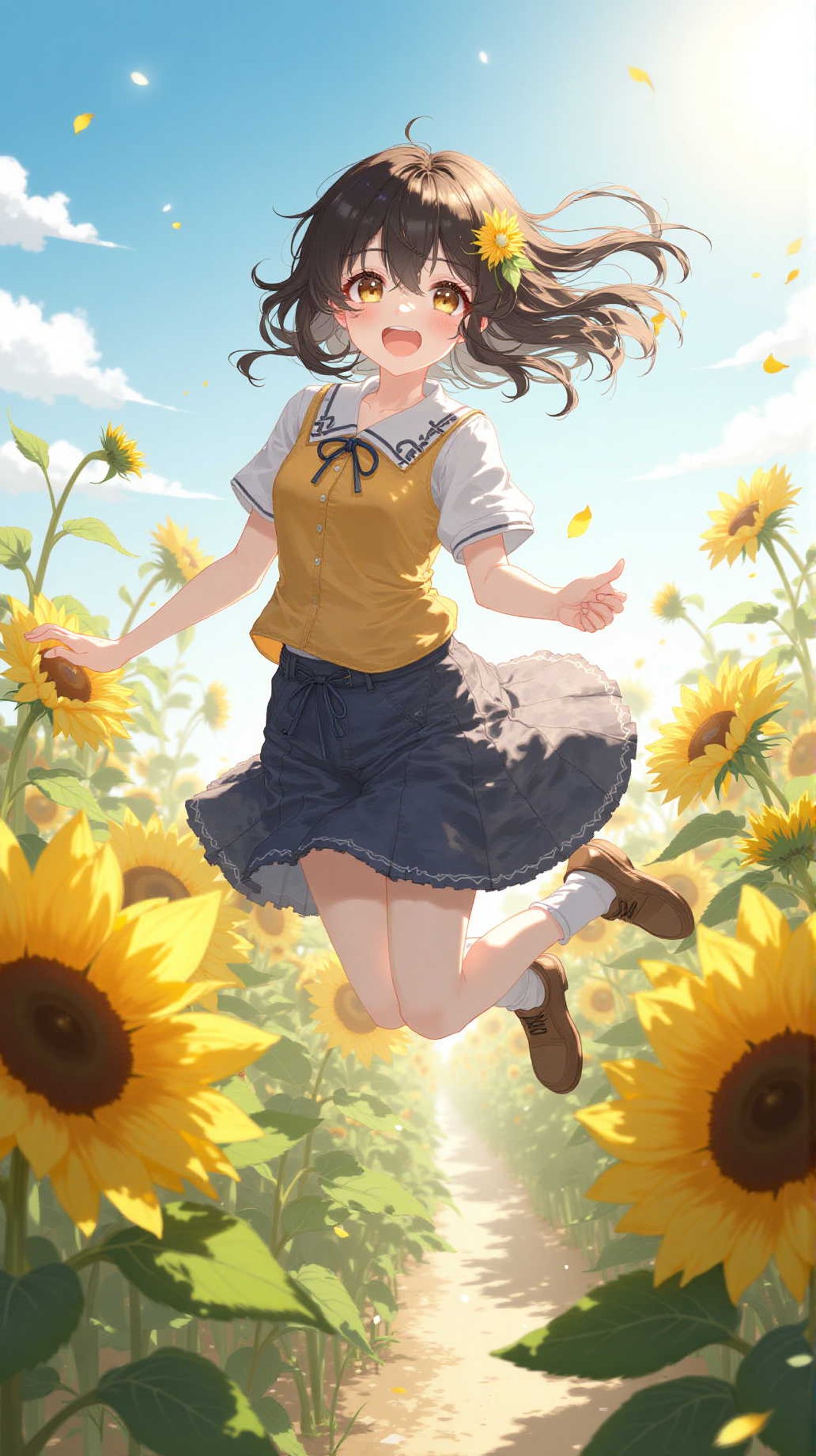 私ひまわり大好き — 姫さんのAIイラスト
