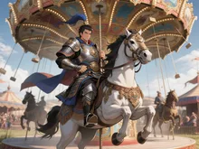 遊牧民的なメリーゴーランド — SUPP24187848さんのAIイラスト