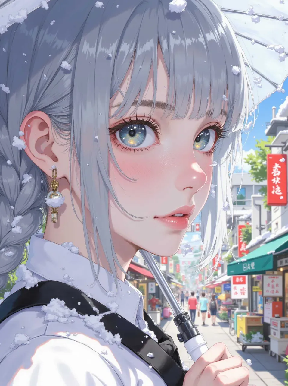 溶けないように。 — きゅうり子さんのAIイラスト