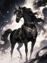 漆黒の馬