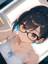 眼鏡女子②