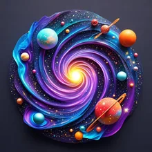 宇宙デコリしたスイーツ〜AI生成〜 — スイーツイラストのAIイラスト|SUPPART
