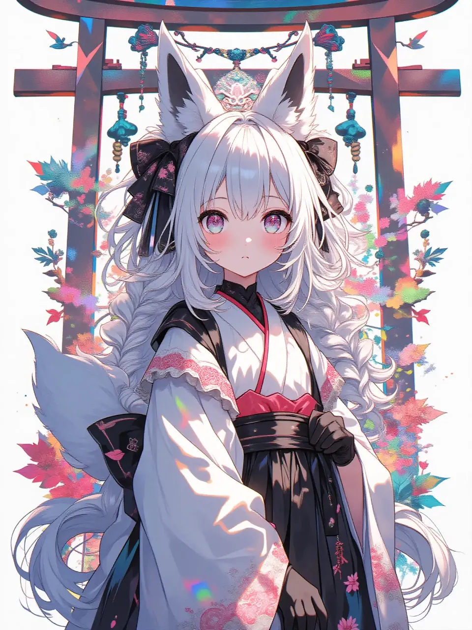 新緑の小狐神社