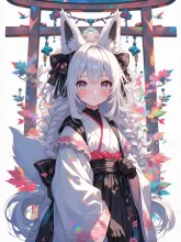 新緑の小狐神社