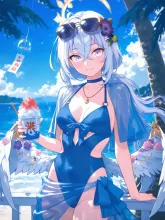 青空と夏の海
