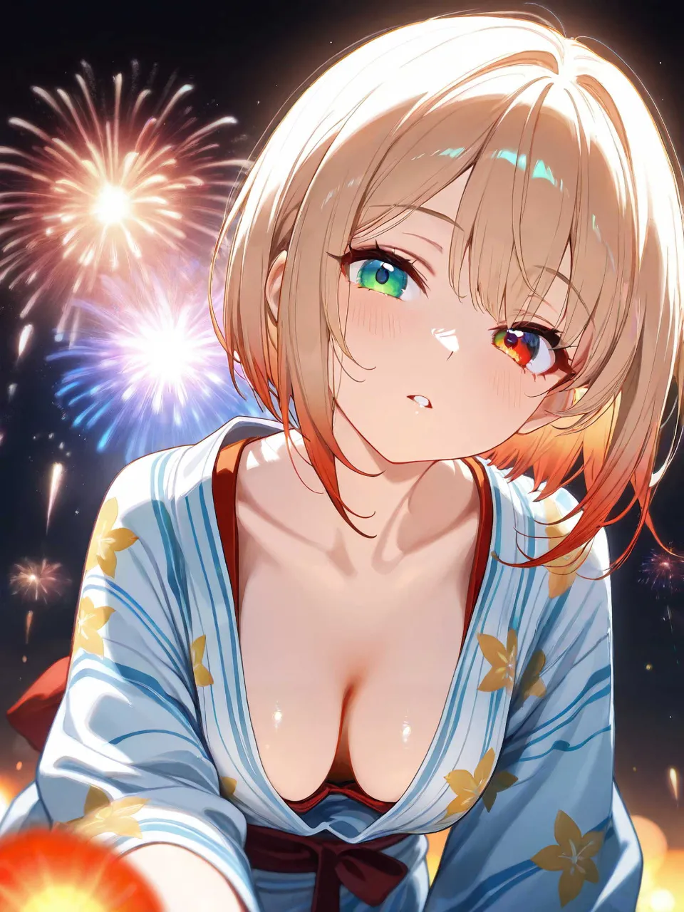 盆踊りの稚奈。