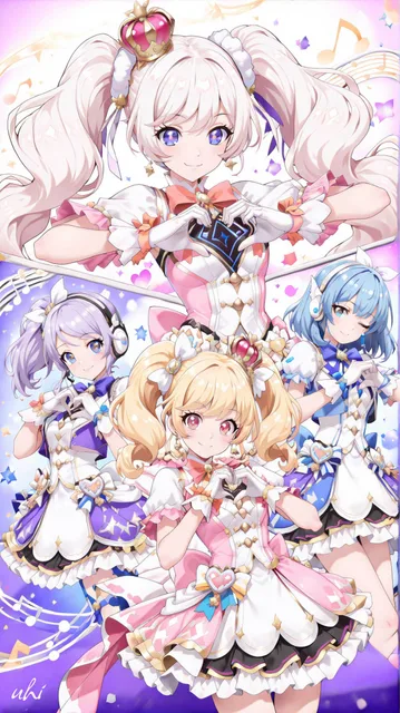 プリキュアオマージュ(中学生という設定らしいので🤭)
