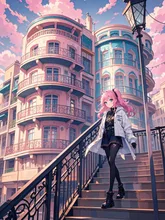 オシャレな団地？ — メルトダウンさんのAIイラスト