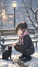 黒猫と出会う