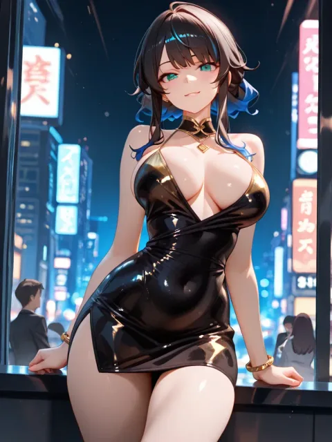 光と影のアニメ - 夜のホステス / SUPP138216154