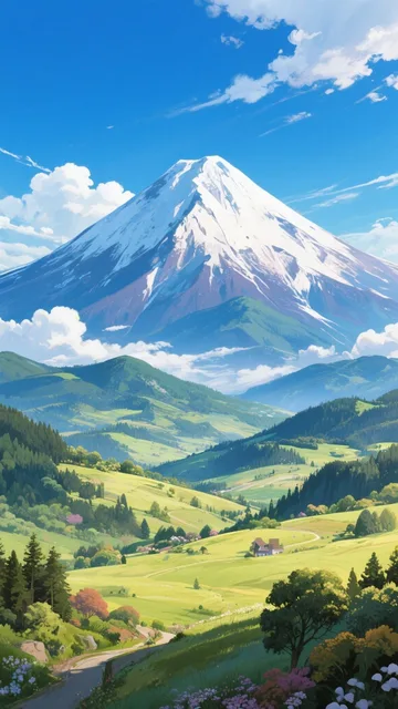 富士山の風景