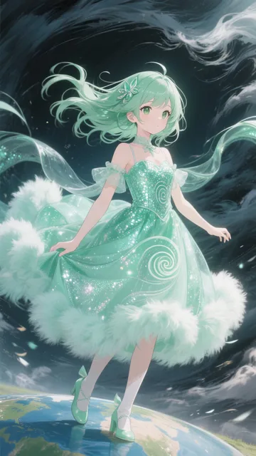 風属性の女の子