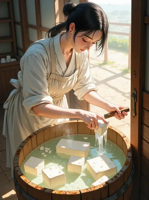 豆腐屋の朝