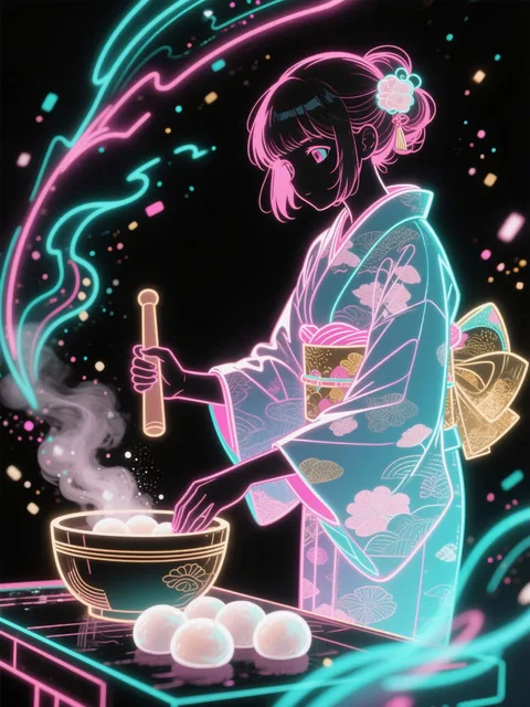 餅つき