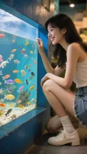 熱帯魚に夢中♪♪ — AsariさんのAIイラスト