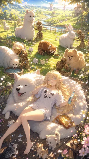 もふもふの姫えるふちゃん♡w