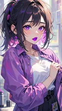 パープルで決めてみました