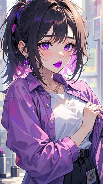パープルで決めてみました