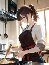 ヤツの胃袋を掴むために気合い入りまくりの図