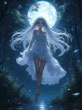 月光、逆光 — 湯豆腐氷菓さんのAIイラスト