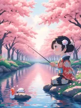『ひな祭り』の『暇な釣り』 — 真宮寺一馬さんのAIイラスト
