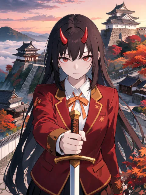 この城に入りたくば、この神器名剣を破ってみよ!