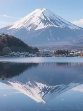 逆さ富士山🗻 — 富士山イラストのAIイラスト｜SUPPART