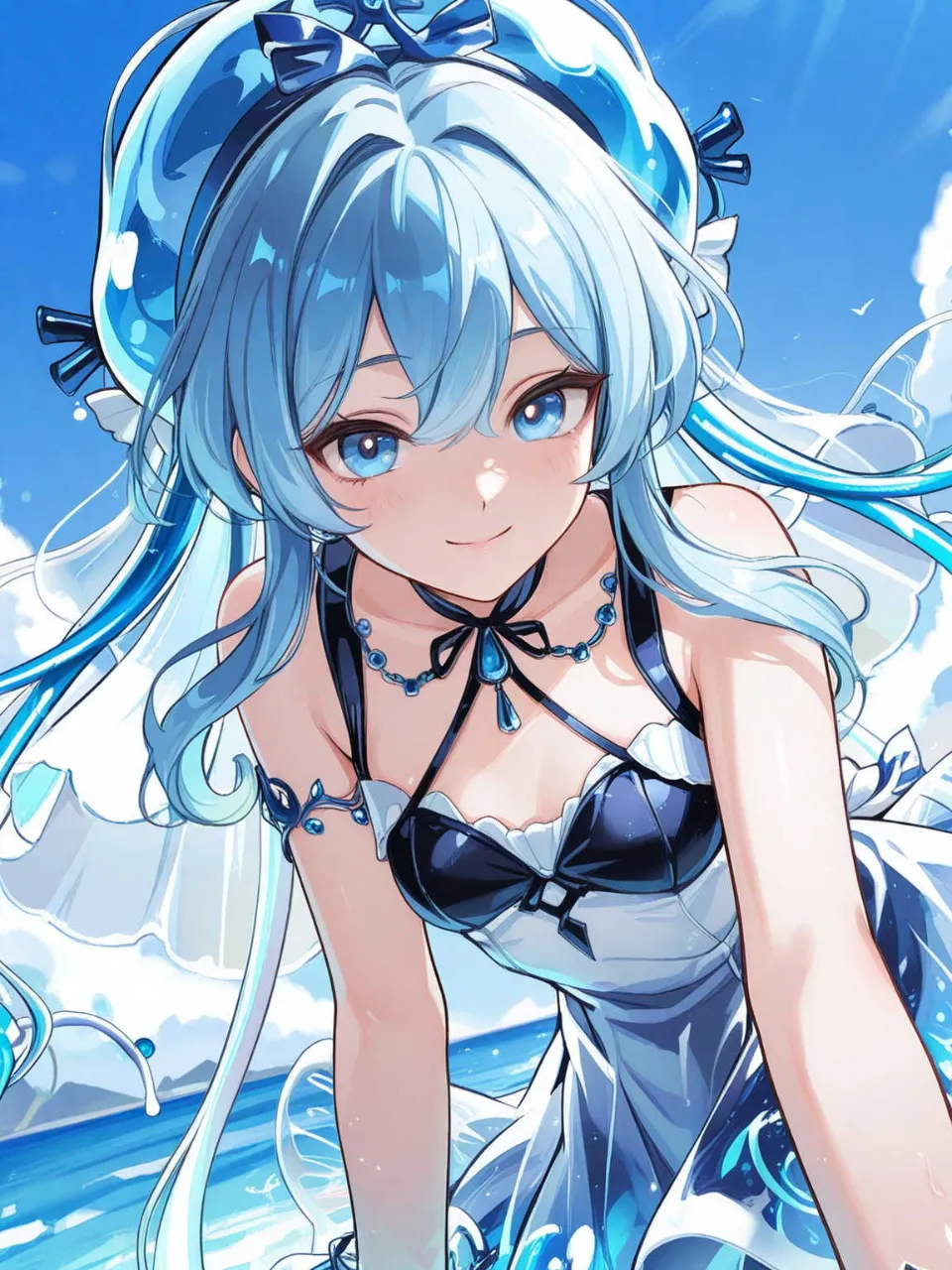 クラゲ娘2 — 怠け者さんのAIイラスト