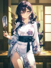 残暑見舞い·うちわ揺れる縁側 の投稿作品