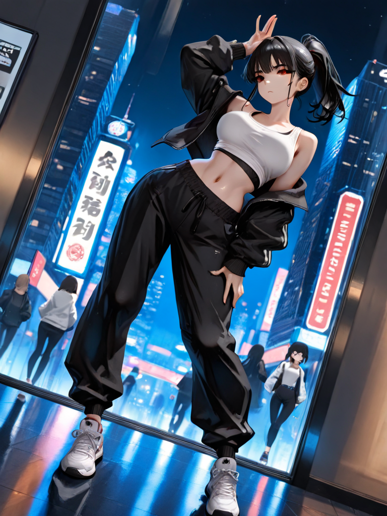 ダンス練習中 — ニシナさんのAIイラスト