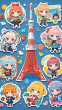 東京タワーステッカー