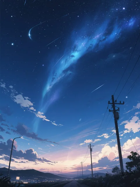 綺麗な夜空の風景