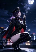 女幹部しゃがむ